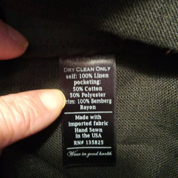 Black Linen Shorts - size L - Picture 6 of 7